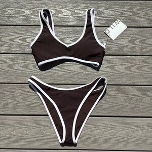 NWT Brown Wilo the Label Bikini Set